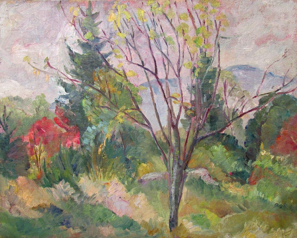 Irene Hoffar Reid ~ 1940<br />12 in x 15 in  ~ oil on canvas