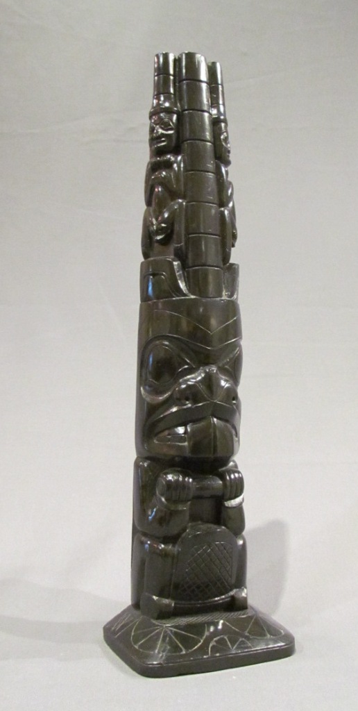 Unknown Haida ~ 1850<br />13.5 in x 2.5 in  x 4 in  ~ argillite