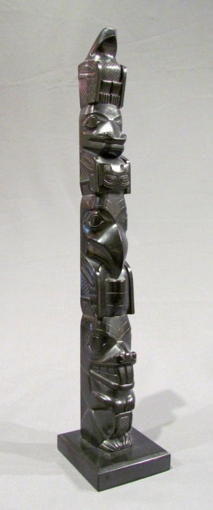 Pat Dixon ~ 1967<br />13.5 in x 2.5 in  x 2.75 in  ~ argillite